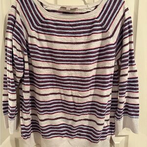 LOFT Multicolor Striped Sweater